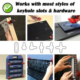 Reusable Key-Hole Companion Tool No Measuring Needed To Mark Keyhole Slot Fastener Location For Wall Cabinet Keyhole Hangers