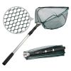 130CM Aluminum Alloy Fishing Net Telescoping Foldable Landing Net Retractable Pole for Carp Fishing Tackle Catching Releasing