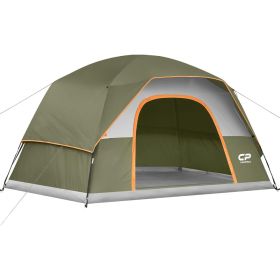 Tent 6/8 Person Camping Tents, Weatherproof Family Dome Tent with Rainfly, Large Mesh Windows, Wider Door, Easy Setup