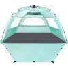 WhiteFang Deluxe XL Up Beach Tent Sun Shade Shelter for 3-4 Person, UV Protection, Extendable Floor