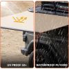 Vehicle Awning 6.6'x8.2' Roof Rack Pull-Out Sun Shade UV50+, Weatherproof 4x4 Side Awning for Camping & Overland (Hardware Inclu