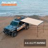 Vehicle Awning 6.6'x8.2' Roof Rack Pull-Out Sun Shade UV50+, Weatherproof 4x4 Side Awning for Camping & Overland (Hardware Inclu