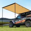 ALL-TOP Vehicle Awning 8.2'x8.2' Roof Rack Pull-Out Sun Shade UV50+, Weatherproof 4x4 Side Awning for Camping