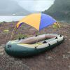 Inflatable Boat Tent Sun Shelter 3 Person PVC Rubber Fishing Boat Tent Sun Canopy Beach Sunshade Tent For 295X137*43CM Boats