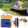 Inflatable Boat Tent Sun Shelter 3 Person PVC Rubber Fishing Boat Tent Sun Canopy Beach Sunshade Tent For 295X137*43CM Boats