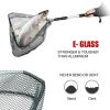 130CM Aluminum Alloy Fishing Net Telescoping Foldable Landing Net Retractable Pole for Carp Fishing Tackle Catching Releasing