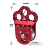 Outdoor rock climbing climbing pulley Portable 3-Hole Connection Fixed Pulley for Outdoor Tree Climbing Pulley Rescue Equipment