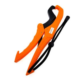 1pc Fish Grabber Plier Controller Gear Fishing Tool ABS Grip Tackle With Adjustable Rope (Color: Orange)