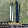 2PCS Telescoping Tarp Poles Portable Lightweight Adjustable Aluminum Rods for Tent Awning Outdoor Camping Hiking Tent Pole 2020