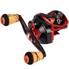 Sougayilang Baitcasting Reel 9+1BB Magnetic Brake System 8KG Max Drag Super Light Fishing Reel for Saltwater Freshwater Fishing (Color: Red)