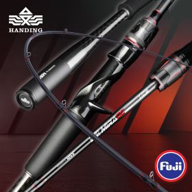 HANDING Magic Shadow Long Cast Lure Fishing Rod Full Carbon Monocoque Handle Fishing Rod MF Action 2.59M Fishing Rod Spinning (length: Spinning-2.28m M)