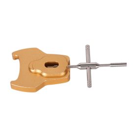 Fishing Reel Bearing Pin Remover Fishing Reel Baitcasting Maintenance Repair Tools Aluminium Alloy Spool Pin Puller For Fishing (Color: Golden)