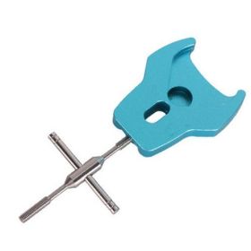 Fishing Reel Bearing Pin Remover Fishing Reel Baitcasting Maintenance Repair Tools Aluminium Alloy Spool Pin Puller For Fishing (Color: Blue)