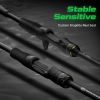 HANDING M1 Bass Fishing Rods Fuji O+A Guide Rings 24Ton Carbon Fiber Blanks Spinning Fishing Rod All-day Comfort Casting Rods