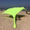 Family Beach Sunshade 1.7M*2.1M Large Area Lightweight Sun Shade Tent With Sandbag UPF50+ UV Large Portable Beach Canopy