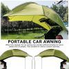 Outdoor Waterproof Tent Awning Durable Car SUV Sedan Camping Anti-UV Tent For Self-driving Camping Traveling Sun Shade Dropship