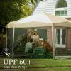 Canopy Tent with Instant Setup, Outdoor Gazebo for Bug-Free Lounging, Shelter Fits Over Picnic Tables for Parties,Canopy Tent