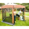 Canopy Tent with Instant Setup, Outdoor Gazebo for Bug-Free Lounging, Shelter Fits Over Picnic Tables for Parties,Canopy Tent